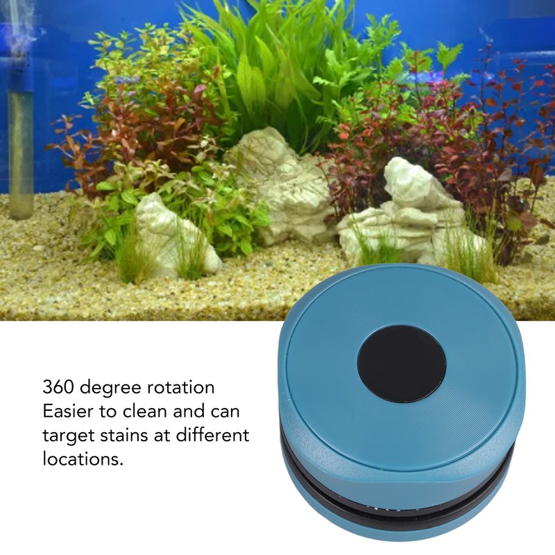Mini Aquarium Magnetic Brush Fish Tank Cleaner Brush Detachable Rotatable