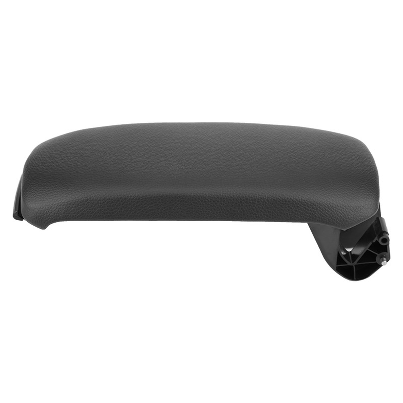 Car Black Leather Center Console Armrest Lid Cover for A3