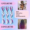 Jumbo Braiding Hair Fiber Mix Four Silky Colorful Twist Braiding