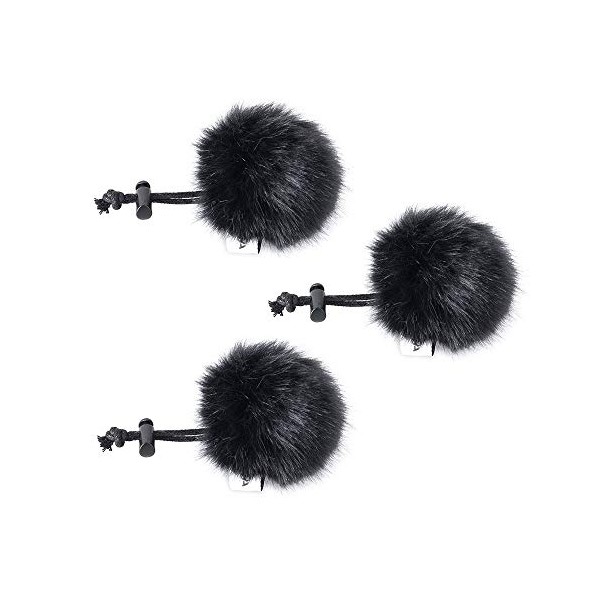 Comica CVM-MF1(B) Outdoor Furry Microphone Wind Muff for lavalier Lapel