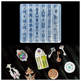 3D Frame Nail Art Molds Mirror Design, Silicone Nails Tool Y2k Decoration
