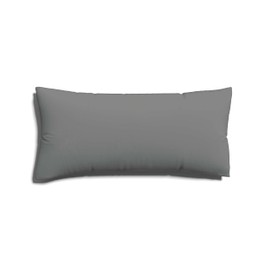 Schlafgut Easy Jersey Cushion Cover 40 x 80 cm Grey Mid with 100% Cotton, Super Soft & Breathable Pillowcase