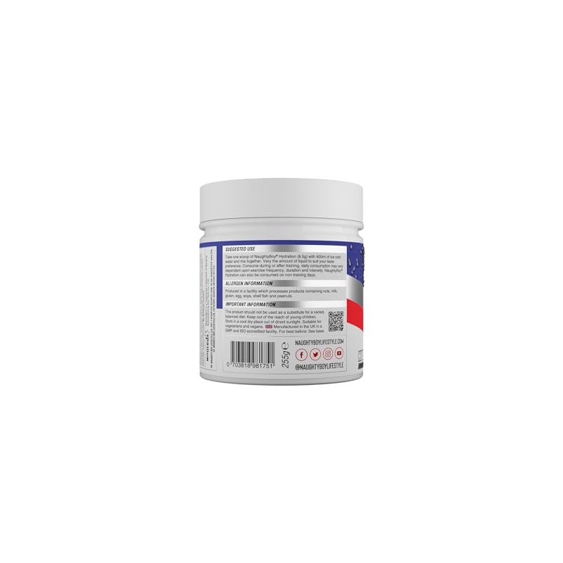 Naughty Boy Hydration Mix with Over 2400mg of Electrolytes, Added