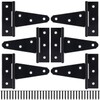 BOODVON Heavy Duty T Hinge Tee Hinge T Strap Hinge