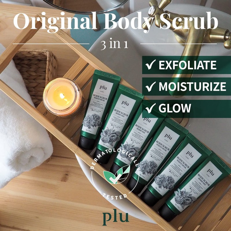 PLU Original Korean Walnut Body Scrub Polish - White Musk