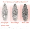 Ponytail Extension, 18 Inch Claw Clip Ponytail Extensions Curly Wavy