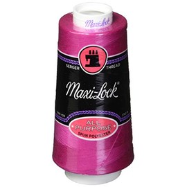 American & Efird Maxi-Lock Cone Thread, Brite Fushia