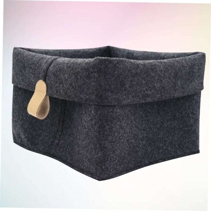 Hohopeti Felt Storage Basket for Organizing Clothes and Sundries Multifunctional