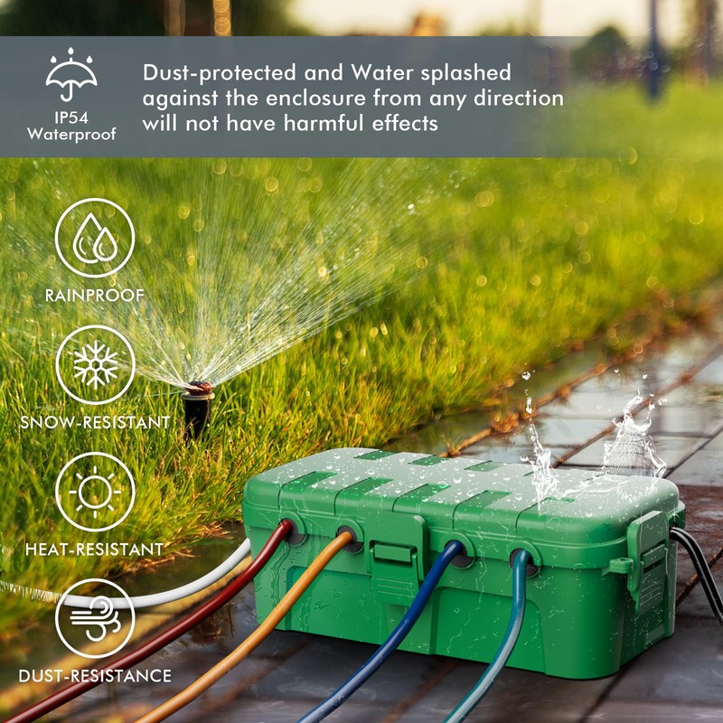 RESTMO Outdoor Waterproof Electrical Box with 1 Medium, IP54 Weatherproof