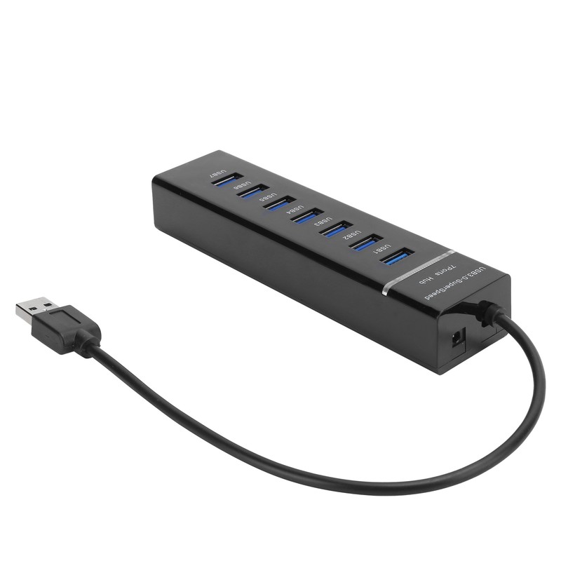 USB 3.0 Hub 7Port Splitter with Blue LED Indicator High