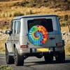 Tie Dye Hippies Spare Tire Cover Weatherproof Universal Wheel Protectors