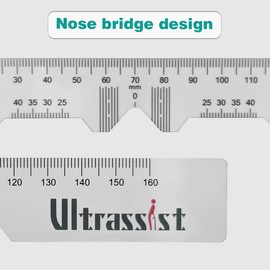 Ultrassist Pupillometers for Measuring Pupillary Distance (PD) with Electronic Instruction Manual, Transparent PD Ruler, Essential Tool for Single PD or Dual PD Measurement
