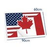 24x36 Inch America Canada Friendship Flag,2x3 FT American USA US