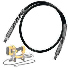 ZZHANFF 2024 Upgrade DCGG5703-42 42 Inch Grease Gun Hose fits DEWALT 1/8" NPT Handheld Grease Gun,10, 000 PSI.(Without Hp Coupler)
