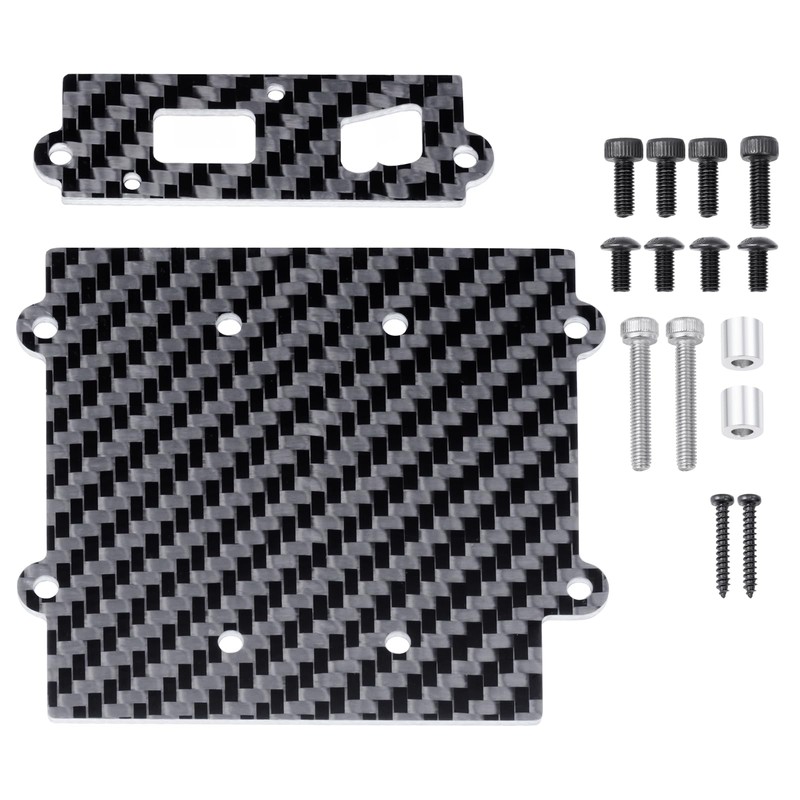 WEFEINO Carbon Fiber Battery ESC Mount Plate RC ESC Mounting