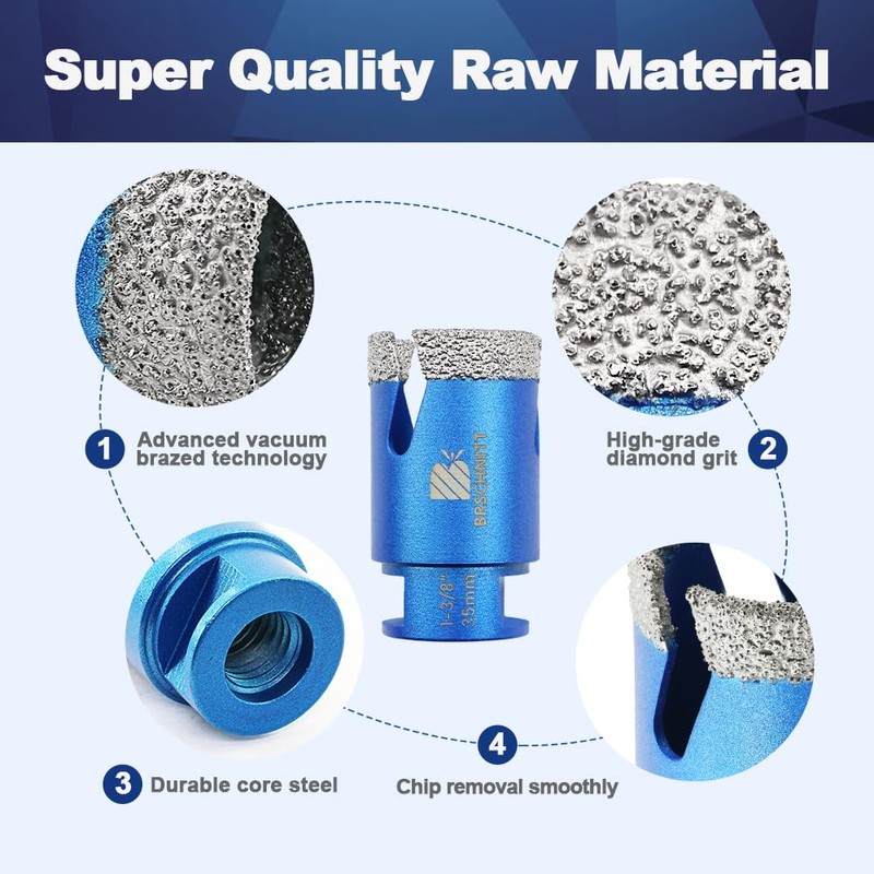 1 3/8 Inch Diamond Core Drill Bit for Porcelain Tile