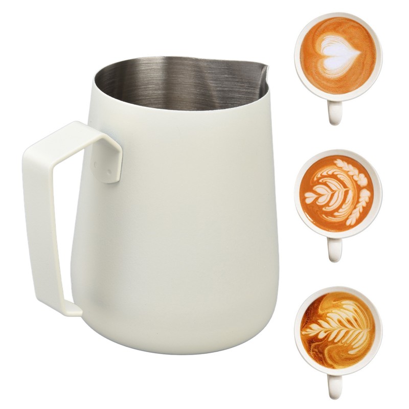 Milk Frothing Pitcher Thickened Frother Cup 450ml with Pointed Spout