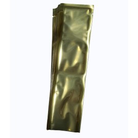 PackFreshUSA: Gold/Clear with Silver Freezer Pop Bags - Premium Quality - Pre-Cut - Heat Sealable - Commercial Grade - Vacuum Sealer - Disposable - DIY Popsicles - Made in USA - 100 Pack