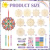 SRIZIAN 10 Pack Mandala Wind Chime Kit for Kids, Make