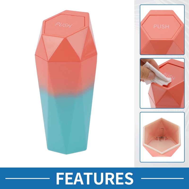 A ABSOPRO Car Trash Can Portable 3.5" Width 7.9" Height