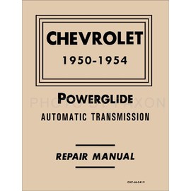 1950-1954 Chevy Powerglide Automatic Transmission Repair Shop Manual Reprint