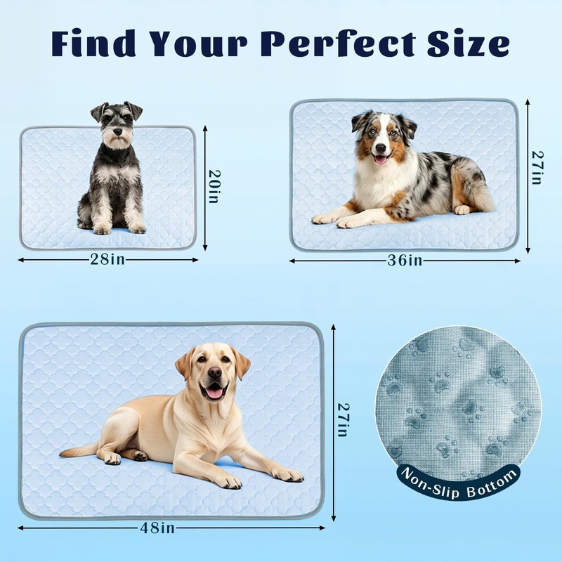 HOBBTREE Dog Cooling Mat, Waterproof Cooling Pads for Dogs &
