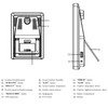 Weather Stations Wireless Indoor Outdoor Color Display Black 3 Channels