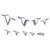 9PCS Lure Fishing Rod Guide Ring Set Stainless Steel Ceramic