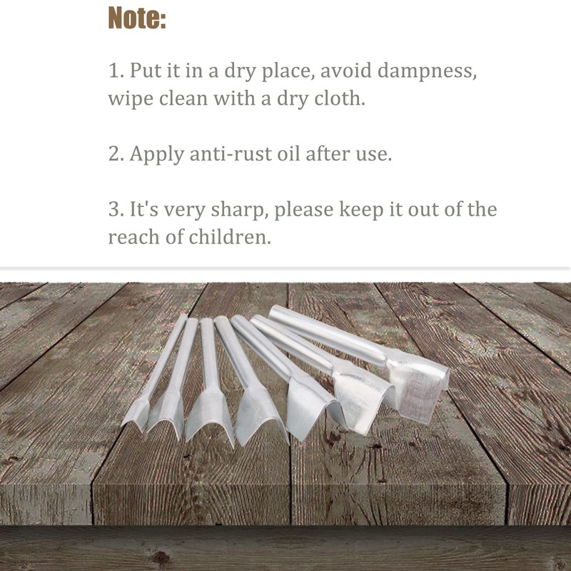V Shaped Leather Punch, 7Pcs Leather Craft Cutting Tools V-Shape