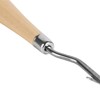 2 Pieces 6.3 Inch Wooden Bent Latch Hook Crochet Needle,