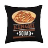 South Korean Kimchi Squad Throw Pillow