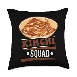 South Korean Kimchi Squad Throw Pillow