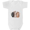Azeeda 3-6 Monate 'Singendes Katzentrio' Baby-Wachstums-/Bodysuit (GR00145199)