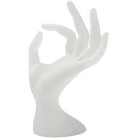 ChezMax Ring Hand Holder Polyresin Mannequin Shaped Bracelet Holder Jewelry Display Jewelry Stand for Home Organization