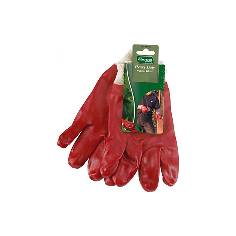 Kingfisher GGHDRR Rubber Glove - Red
