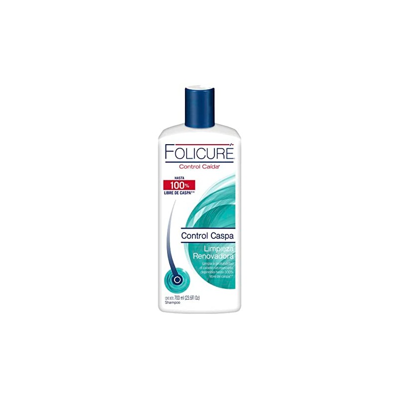 Folicuré Shampoo Limpieza Renovadora Control Caspa 700 ml