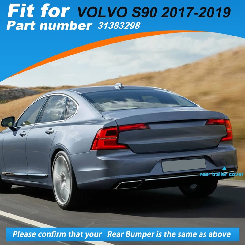 CZShiYue Rear Bumper Tow Hook Cover Fit for Volvo S90