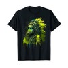 Native American Wearing Gas Mask Graphic T-Shirt
