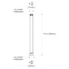 OFFO Shower Head Extension Arm, 25.4cm(10 Inches) Shower Arm Extension