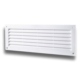 K-TECH-PRO Door Ventilation Grille Door Ventilation Single Sided Plastic 350 Version Standard Colour White