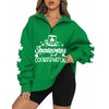 ALIREVERIE Women St Patricks Casual Long Sleeve Shirts Quarter Zipper