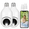 WAKADO Light Bulb Security Camera, Wireless WiFi 2K Outdoor &
