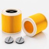 2 Pcs Replacement Cartridge Filter for Wet/Dry Vacuum – Pleated