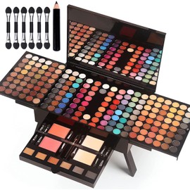 Paleta De Maquillaje Para Sombra De Ojos, combinación con sombra de ojos Colorete facial Cejas en polvo Delineador de ojos Lápiz Espejo, Kit de maquillaje todo en uno para mujer Kit completo MISS ROSE M