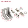 SCHMIDT systemprofile 10x Corner Brackets, M8 39 x 39 x