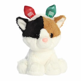 Aurora® Festive Holiday Cheer™ Callie Calico Cat™ Stuffed Animal - Seasonal Characters for Holiday Décor - Perfect Stocking Stuffers for Kids and Collectors - Multicolor 9 Inches
