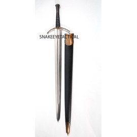 Warrior The Mercenary Sword Full Tang Tempered Battle Ready Hand Forged Sharp Edge Blade with Sword Frog by Replicas