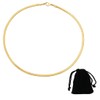 Golden Plated Chain, Women's Herringbone Chain Necklace, Stackable Necklaces, Layered