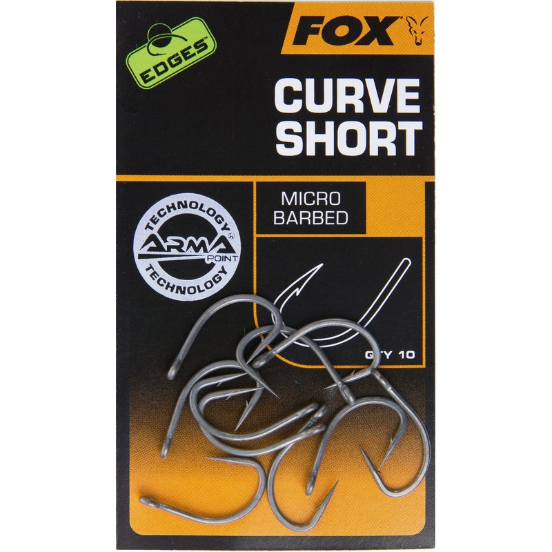 Fox Edges Arma Point Curve Short Micro Barbed Carp Hooks: