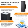 DAKAFUL Dimmable Wall Lights Outdoor 2 Packs, Integrated LED Square